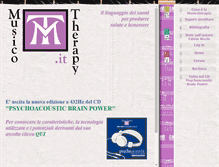 Tablet Screenshot of musicotherapy.it